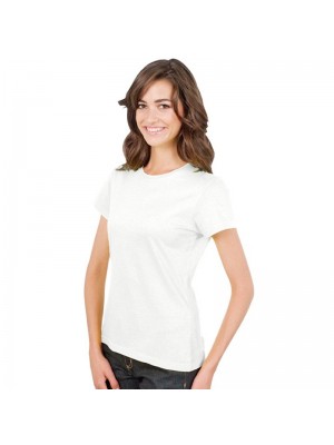 METFUIN 4-Pack White 100% Polyester Sublimation T-Shirts - Bulk Blank Crewneck Tees For Heat Press