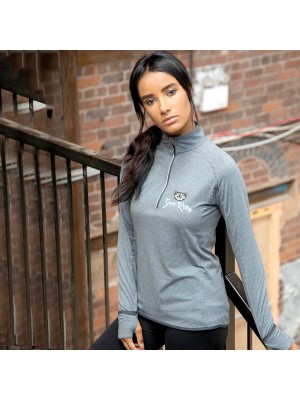 Gym Wear Zip Top Women's long sleeve ¼ zip Gym Kitty Fitness Training, Yoga