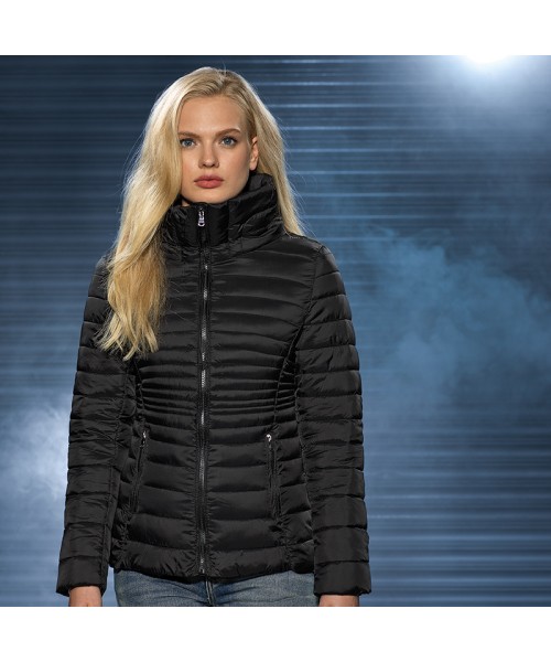 Plain Women's contour quilted jacket 2786 Outer: 36gsm. Lining: 52gsm. Wadding: 250 GSM