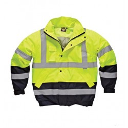 Plain HI-VIS TWO TONE PILOT JACKET DICKIES 320 GSM