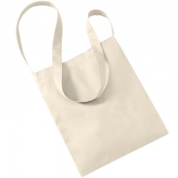 Plain Organic cotton sling tote BAGS WESTFORD MILL 70g. Fabric weight: 170 GSM
