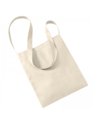 Plain Organic cotton sling tote BAGS WESTFORD MILL 70g. Fabric weight: 170 GSM