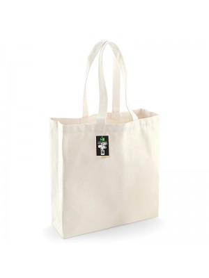 Plain Fairtrade cotton classic shopper BAGS WESTFORD MILL 266 GSM