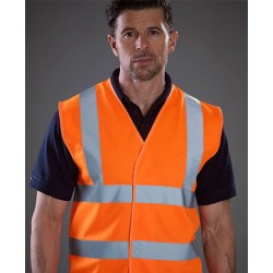 YOKO Hi vis 2 band waistcoat t shirts