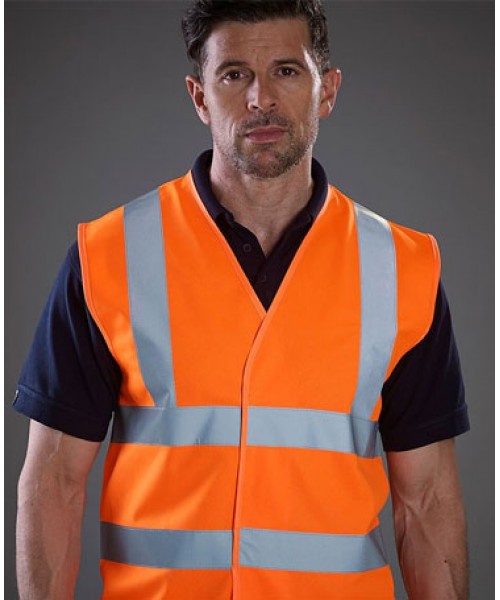 YOKO Hi vis 2 band waistcoat t shirts