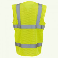 Plain Women's hi-vis executive waistcoat Yoko 120 GSM