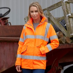 Plain Women's hi-vis executive jacket Yoko 300D GSM