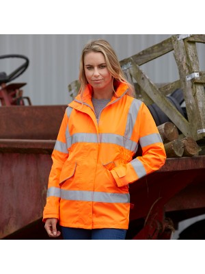 Plain Women's hi-vis executive jacket Yoko 300D GSM