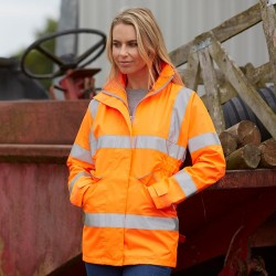 Plain Women's hi-vis executive jacket Yoko 300D GSM