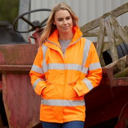 Plain Women's hi-vis executive jacket Yoko 300D GSM