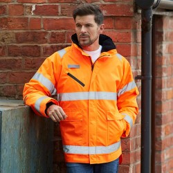 Plain Hi-vis Fontaine storm jacket Yoko Fontaine Check Pattern 300D GSM