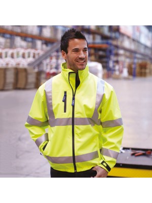 Plain Hi vis contrast jacket Yoko 190 GSM