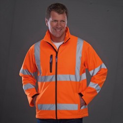 Plain Hi vis contrast jacket Yoko 190 GSM