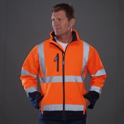 Plain Hi vis contrast jacket Yoko 190 GSM