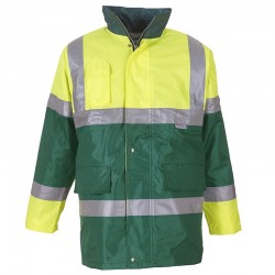 Plain Hi vis contrast jacket Yoko 190 GSM