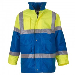 Plain Hi vis contrast jacket Yoko 190 GSM