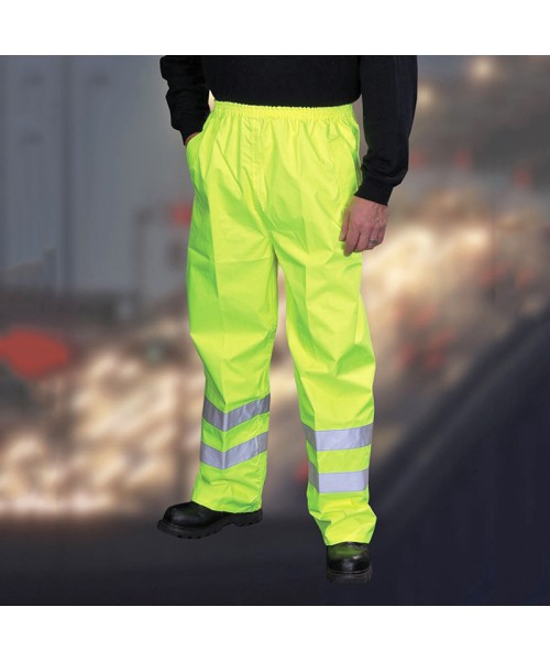 Plain Hi vis waterproof overtrousers Yoko 300D (HVS461)