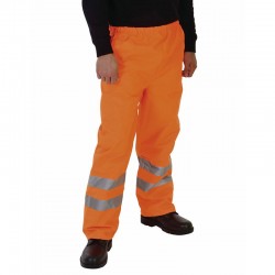 Plain Hi vis waterproof overtrousers Yoko 300D (HVS462) YK071