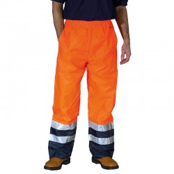 Plain Hi vis waterproof overtrousers Yoko 300D