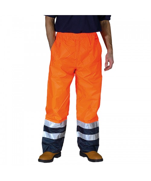 Plain Hi vis waterproof overtrousers Yoko 300D