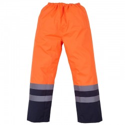 Plain Hi vis waterproof overtrousers Yoko 300D