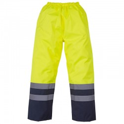 Plain Hi vis waterproof overtrousers Yoko 300D