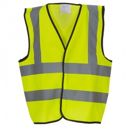 Plain Kids hi vis 2 b&b waistcoat Yoko 120 GSM