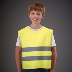 Plain Kids hi vis 2 bands tabard Yoko 120 GSM