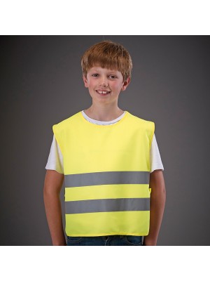 Plain Kids hi vis 2 bands tabard Yoko 120 GSM