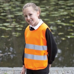 Plain Kids hi vis 2 bands tabard Yoko 120 GSM