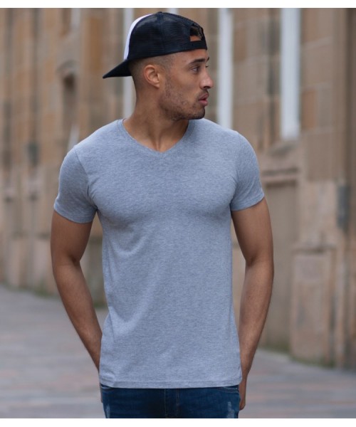 Plain T-Shirt V Neck Skinnifit 165 gsm