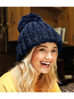 Plain OVERSIZED HAND KNIT BEANIE BEECHFIELD