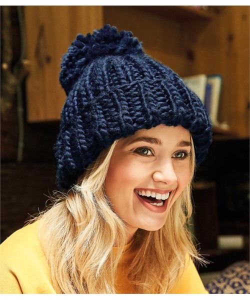 Plain OVERSIZED HAND KNIT BEANIE BEECHFIELD