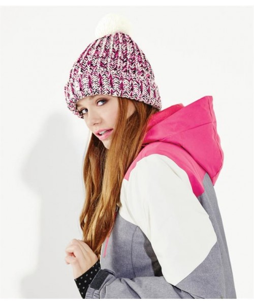 Plain TWIST-KNIT POM POM BEANIE BEECHFIELD