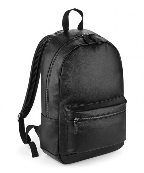 Plain BAGBASE FAUX LEATHER BACKPACK BAG BAGBASE 580 GSM