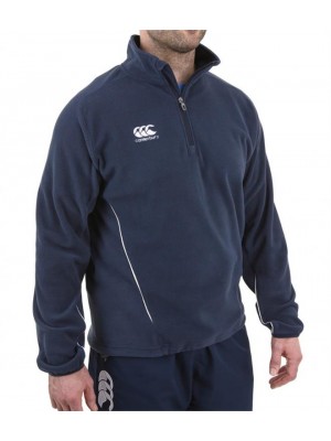 Plain TEAM ZIP NECK MICRO FLEECE CANTERBURY 200 GSM