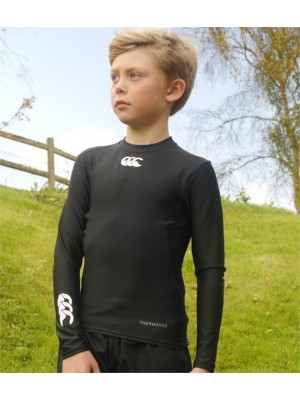 Plain KIDS LONG SLEEVE THERMOREG BASE LAYER CANTERBURY 220 GSM