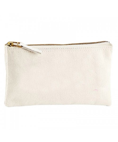 A Cotton cosmetic zip purse bag