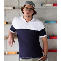 Plain CONTRAST STRETCH PIQUÉ POLO SHIRT FRONT ROW 200 GSM