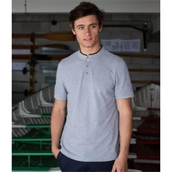 Plain STAND COLLAR STRETCH POLO SHIRT FRONT ROW 200 GSM