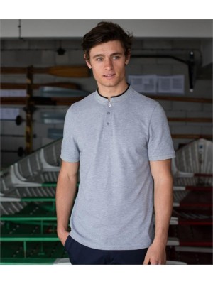 Plain STAND COLLAR STRETCH POLO SHIRT FRONT ROW 200 GSM