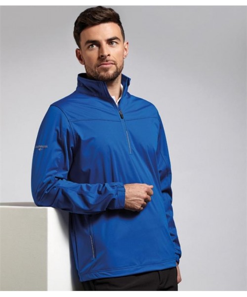 Plain GOLF ARAGON ZIP NECK SOFT SHELL WINDSHIRT GLENMUIR