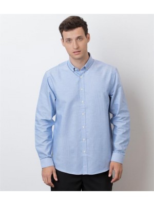 Plain MODERN LONG SLEEVE CLASSIC FIT OXFORD SHIRT HENBURY 150 GSM