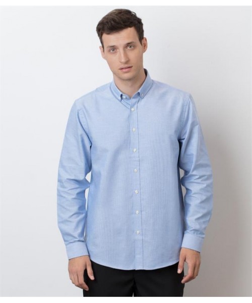 Plain MODERN LONG SLEEVE CLASSIC FIT OXFORD SHIRT HENBURY 150 GSM