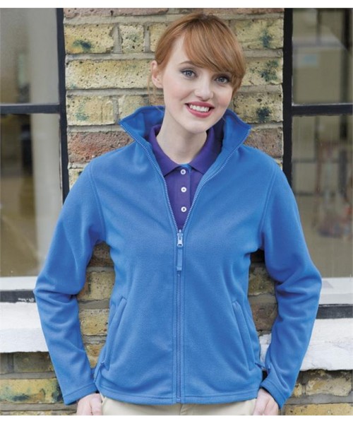 Plain LADIES MICRO FLEECE JACKET HENBURY 280 GSM