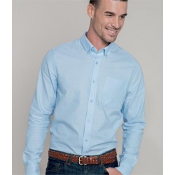 Plain LONG SLEEVE STRIPED OXFORD SHIRT KARIBAN 130 GSM