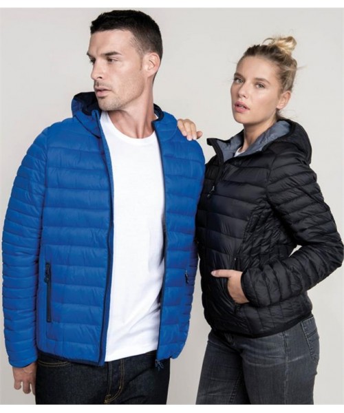 Plain LIGHTWEIGHT HOODED DOWN JACKET KARIBAN