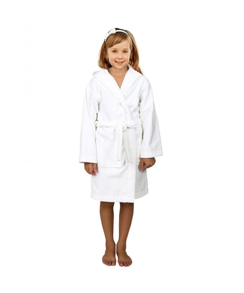 Kids HOODED Terry Towelling 100% Cotton Bath Gown 450 GSM