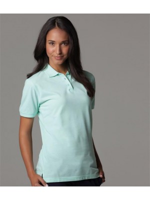 Plain LADIES KLASSIC PIQUE POLO SHIRT KUSTOM KIT 185 GSM