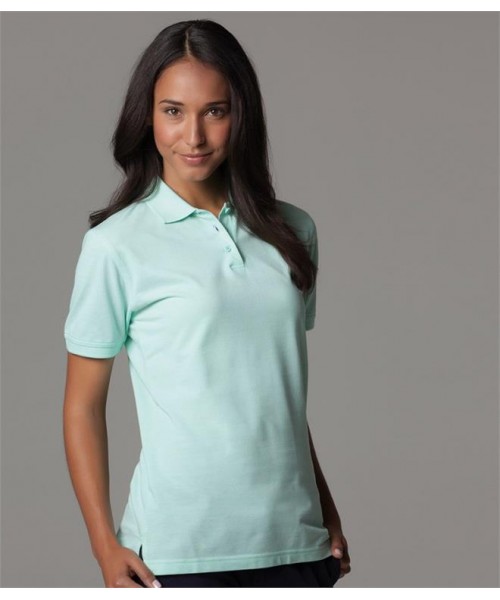 Plain LADIES KLASSIC PIQUE POLO SHIRT KUSTOM KIT 185 GSM